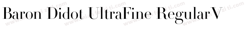 Baron Didot UltraFine RegularVersio字体转换